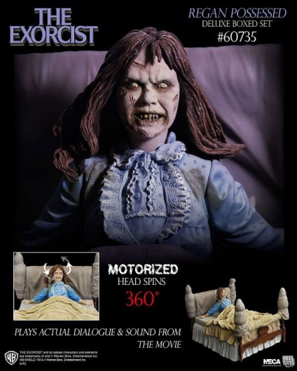 Movie merch, exorcist, horror, gore, Movie Merch: Creepy Exorcist Action Figures