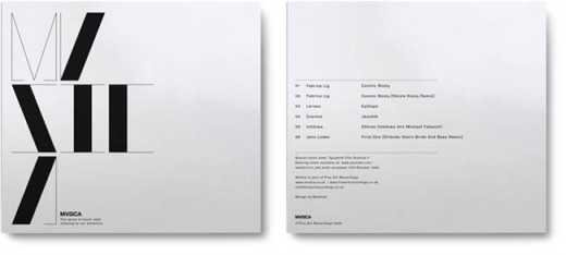 CD Packaging Concept: MVSICA sleeve