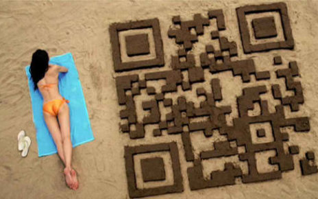 sand castle qr code design 1