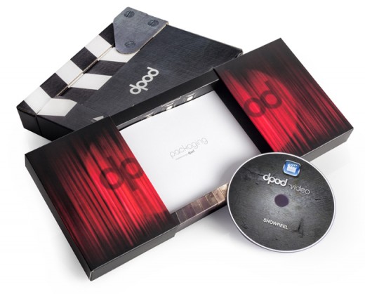 DVD packaging, DVD Packaging: Cardboard Clapper Board