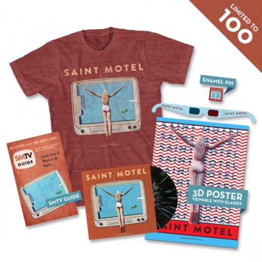 Saint Motel TV vinyl shirt bundle merch