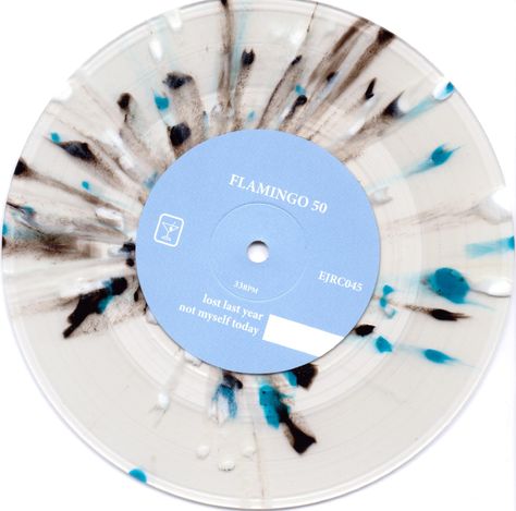 splattered vinyl- flamingo 50