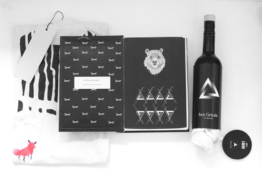 t-shirt packaging, T-Shirt Packaging: Wine Bottle for Iver Grizzle Shirts