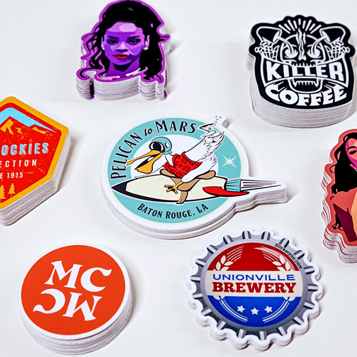 different kinds of stickers printing